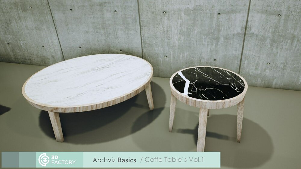 ArchViz Basics - Coffee Table Pack 