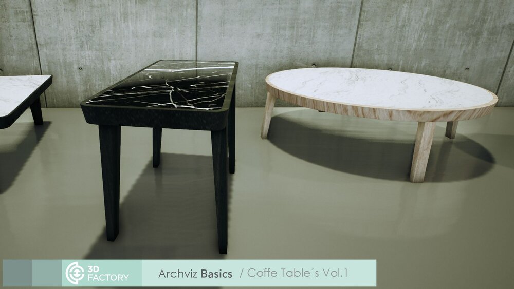 ArchViz Basics - Coffee Table Pack 