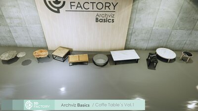 ArchViz Basics - Coffee Table Pack 