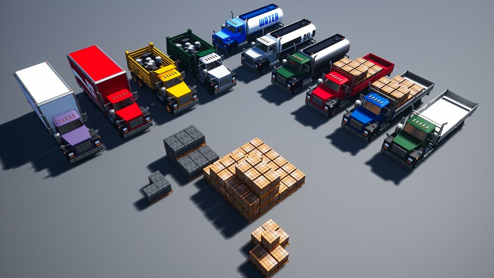 Drivable Cars_Truck PACK 