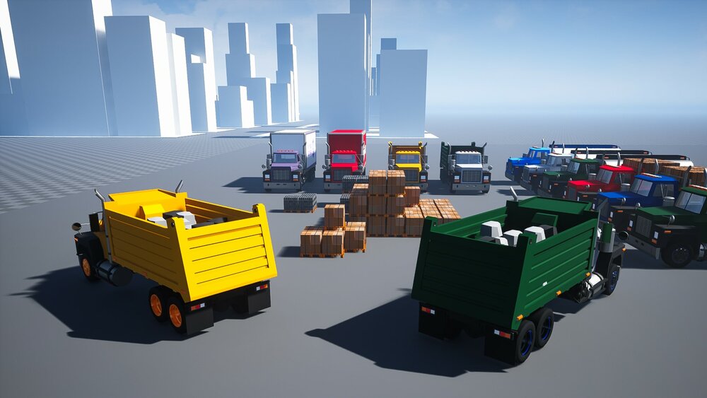 Drivable Cars_Truck PACK 