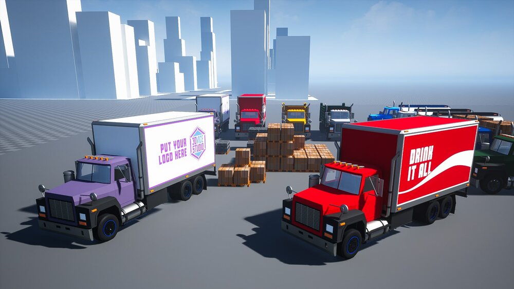 Drivable Cars_Truck PACK 