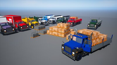 Drivable Cars_Truck PACK 