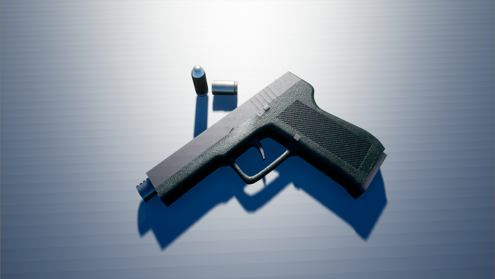 Pistol 9mm With Animations 