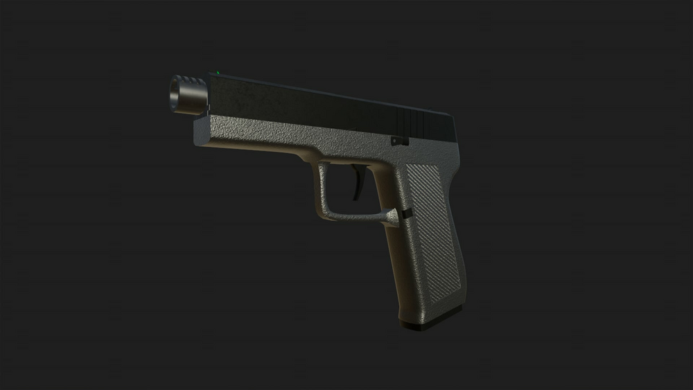 Pistol 9mm With Animations 