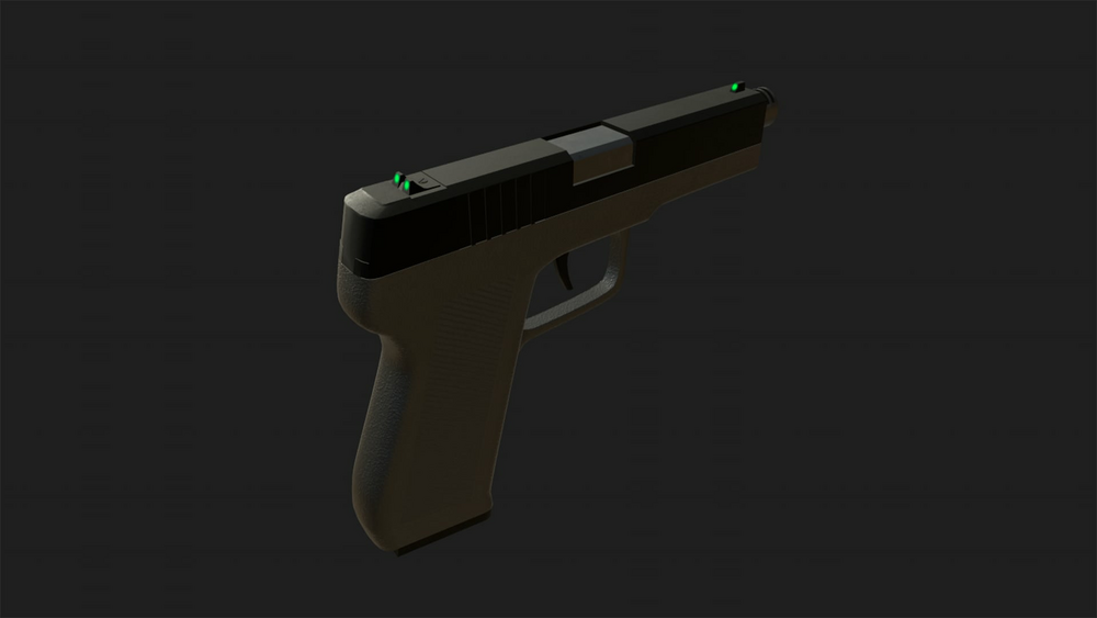 Pistol 9mm With Animations 