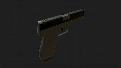 Pistol 9mm With Animations 