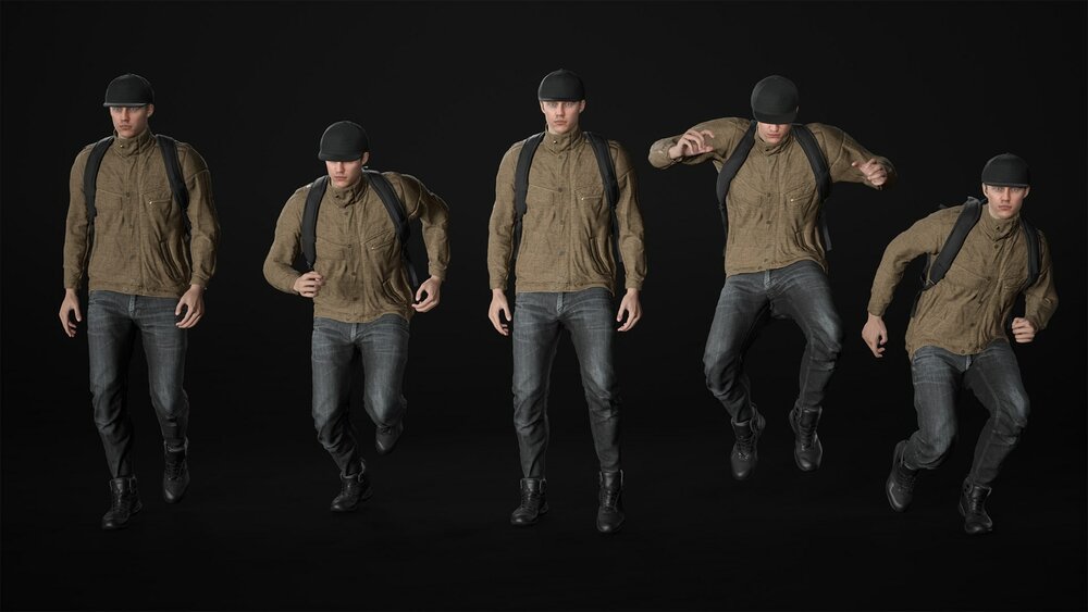 Man - Autumn Outfit 4 - Modular - Rigged 