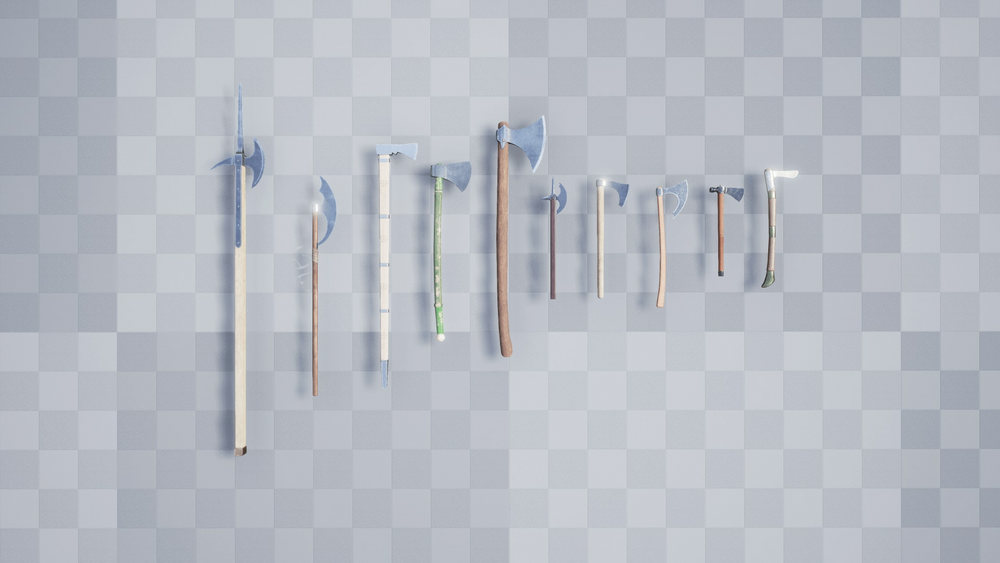 Assortment of Axes 