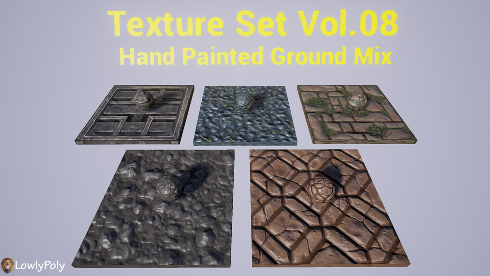 Stone Tile Vol.8 - Hand Painted Texture Pack 