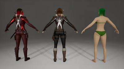 Highpoly Girl Assassin 