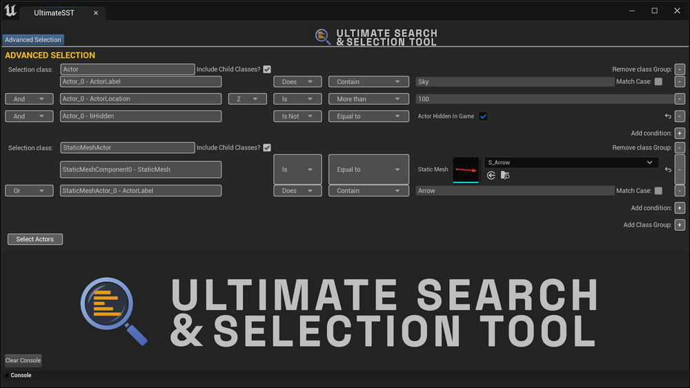 Ultimate Search & Selection Tool 