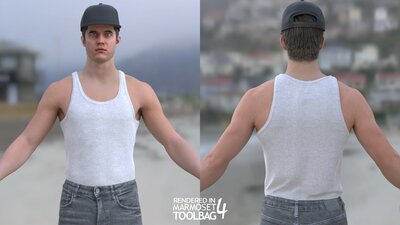 Man - Summer outfit 11 - Modular - Rigged 