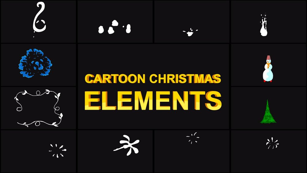 Cartoon Christmas Elements 