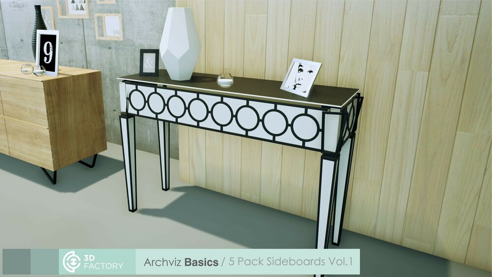 ArchViz Basics - 6 Pack Sideboards 