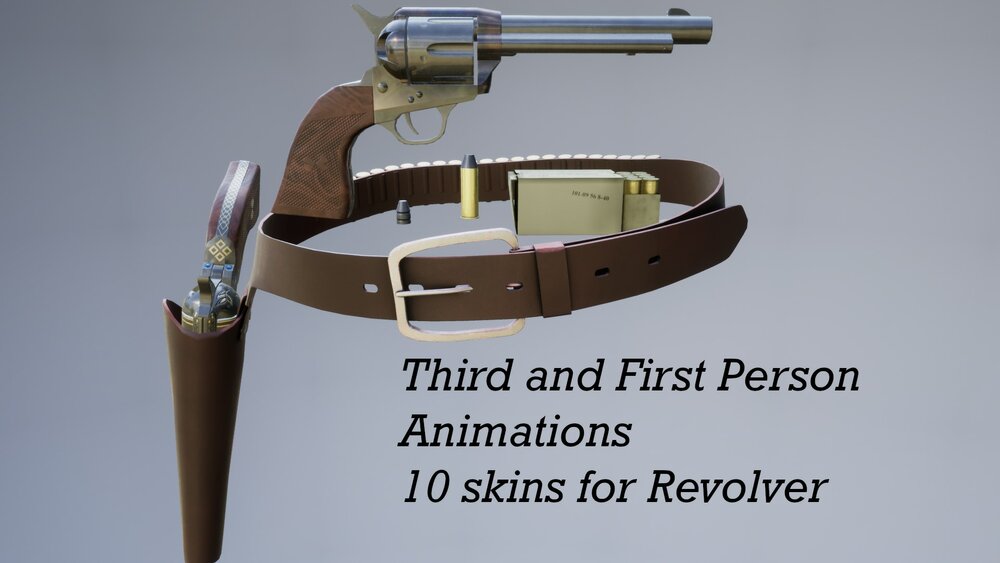 Animated .45 SAA Revolver 