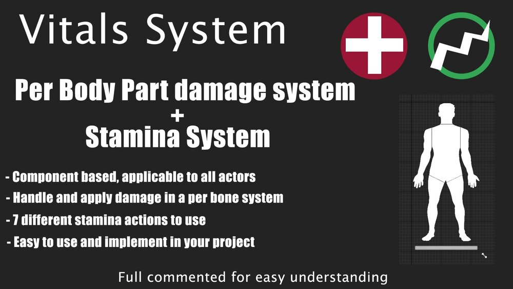 Vitals System - Health and Stamina 