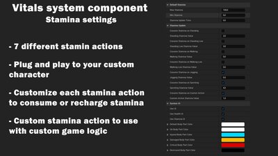 Vitals System - Health and Stamina 