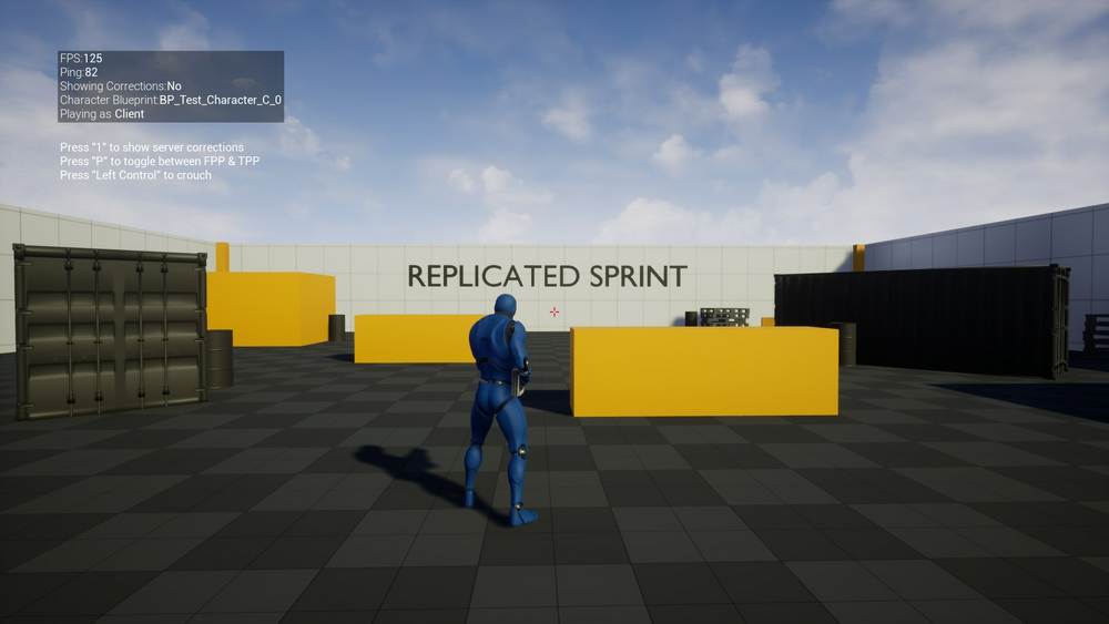 Replicated Sprint in Blueprints 