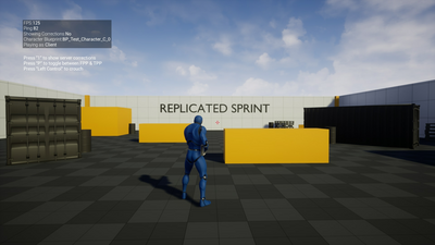 Replicated Sprint in Blueprints 