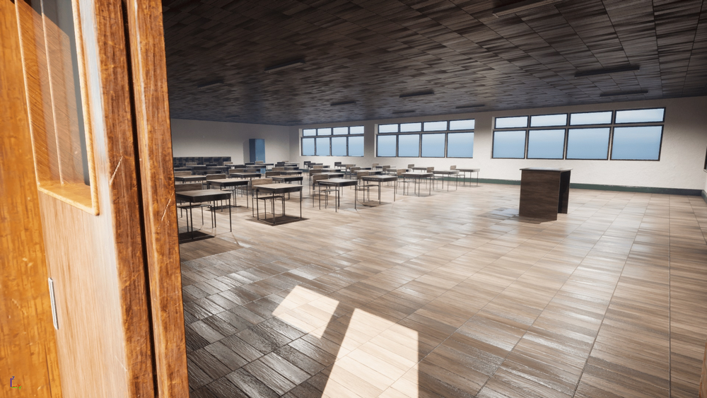 Japanese Classroom 1k & 2k Textures 