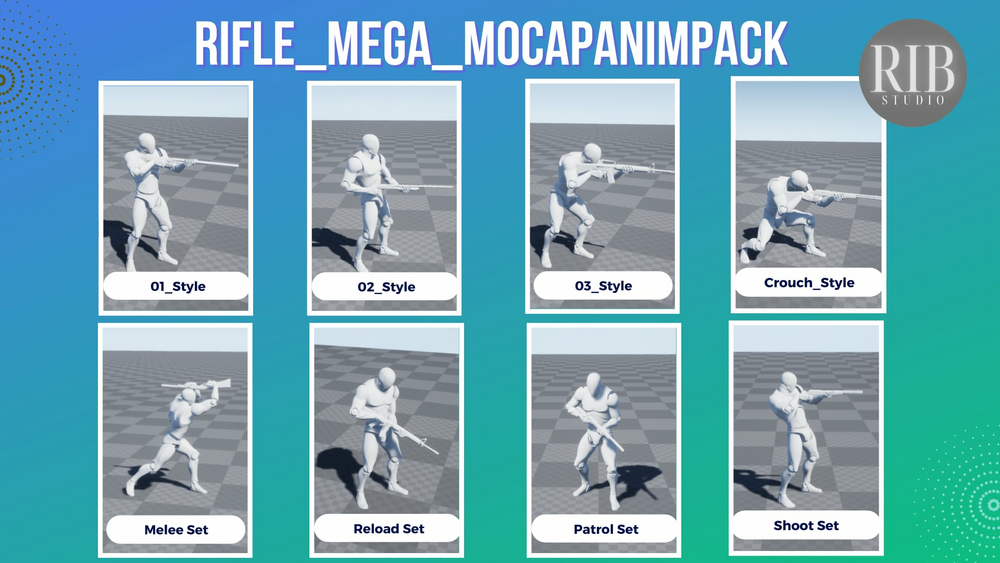 Rifle Mega MocapAnimPack 