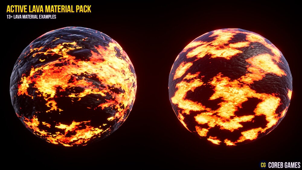 Active Lava Material Pack 