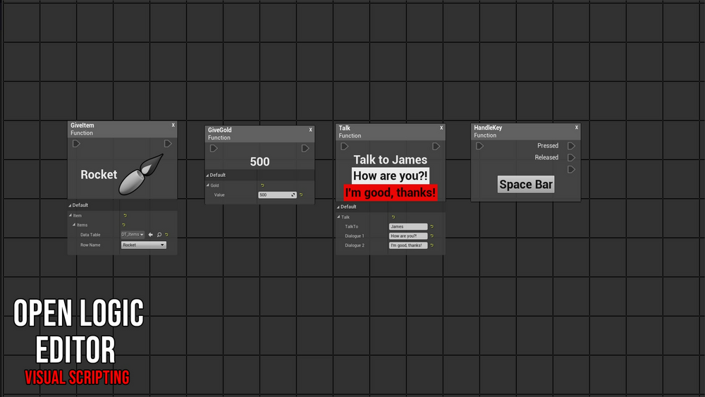 Open Logic Editor - Visual Scripting 