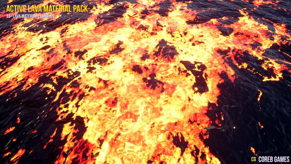 Active Lava Material Pack 