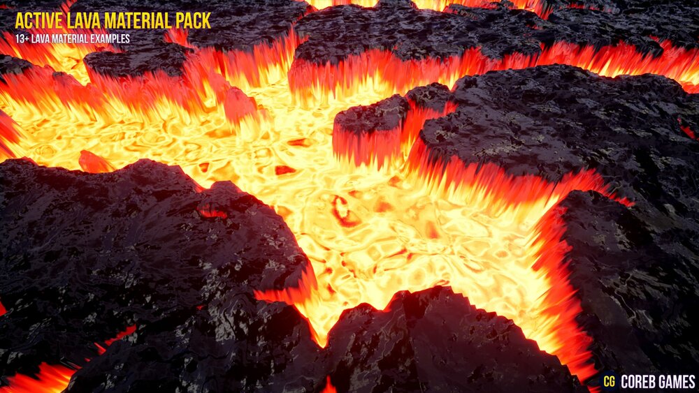 Active Lava Material Pack 