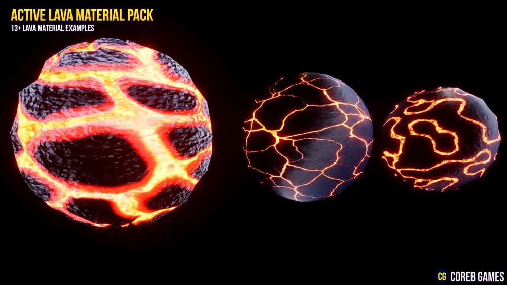 Active Lava Material Pack 