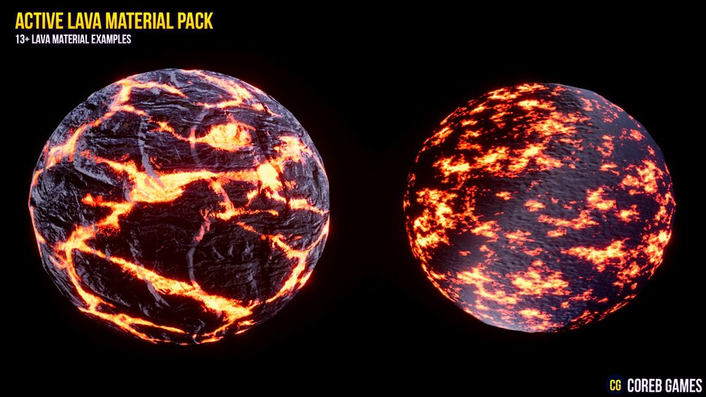 Active Lava Material Pack 