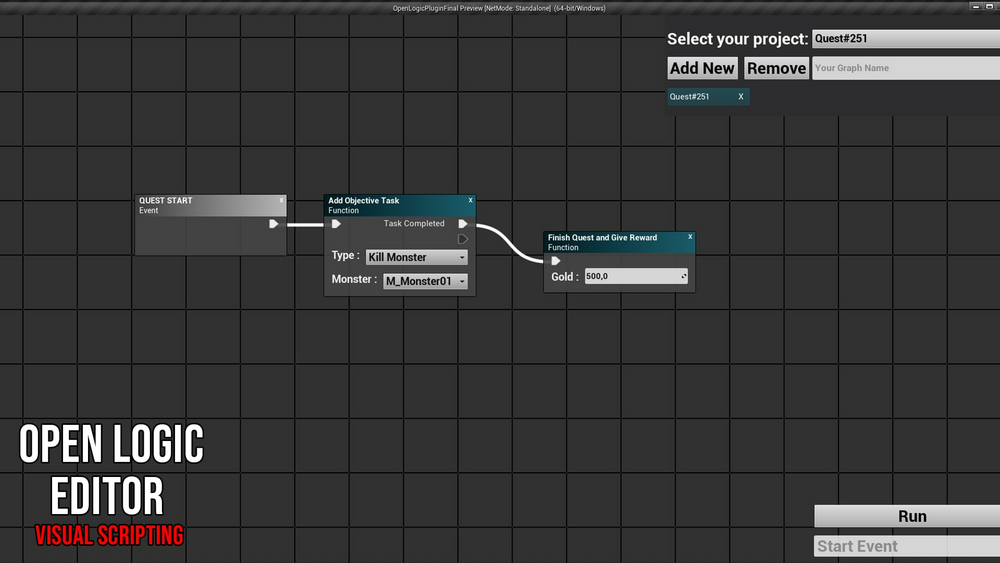 Open Logic Editor - Visual Scripting 