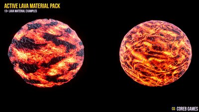 Active Lava Material Pack 