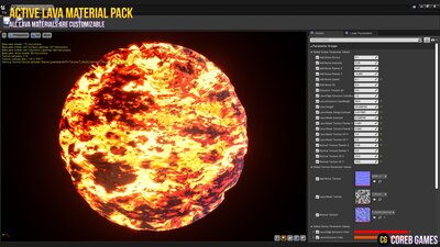 Active Lava Material Pack 