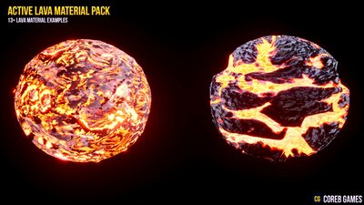 Active Lava Material Pack 