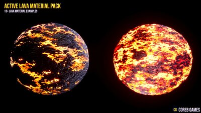 Active Lava Material Pack 