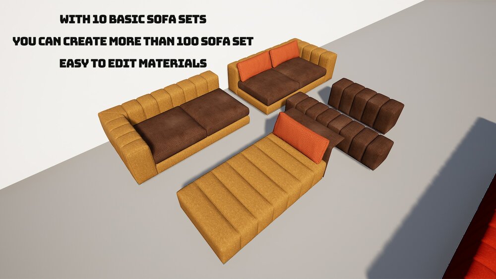 Sofas & Couches Pack 3 