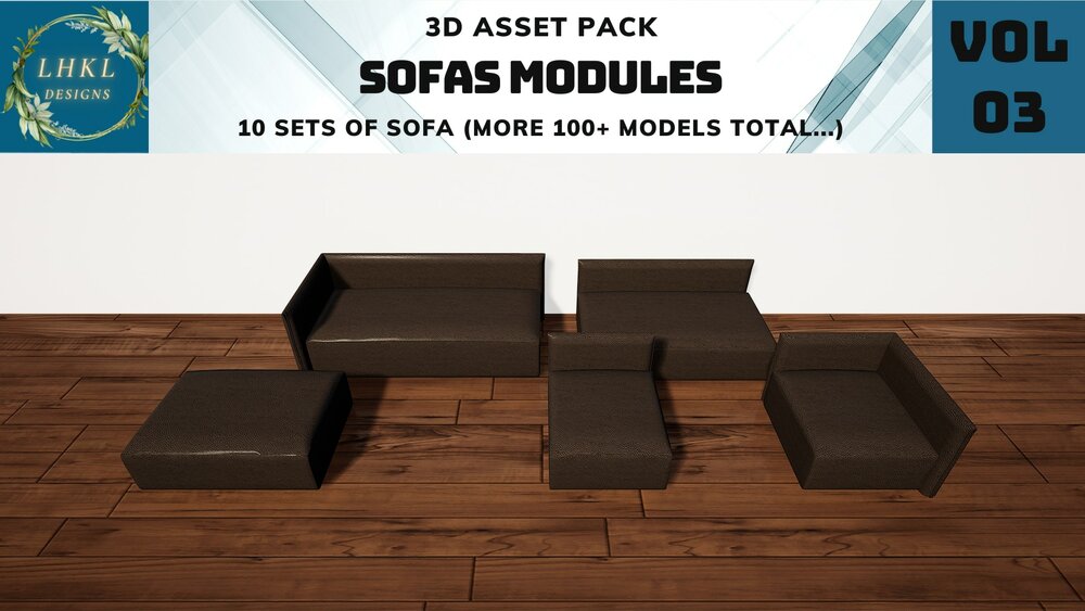 Sofas & Couches Pack 3 