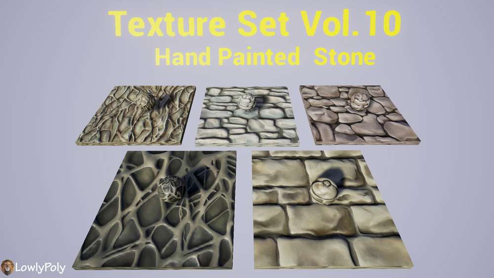 Stone Vol.10 - Hand Painted Texture Pack 