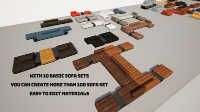 Sofas & Couches Pack 3 