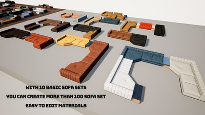 Sofas & Couches Pack 3 