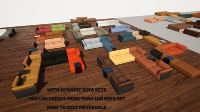 Sofas & Couches Pack 3 