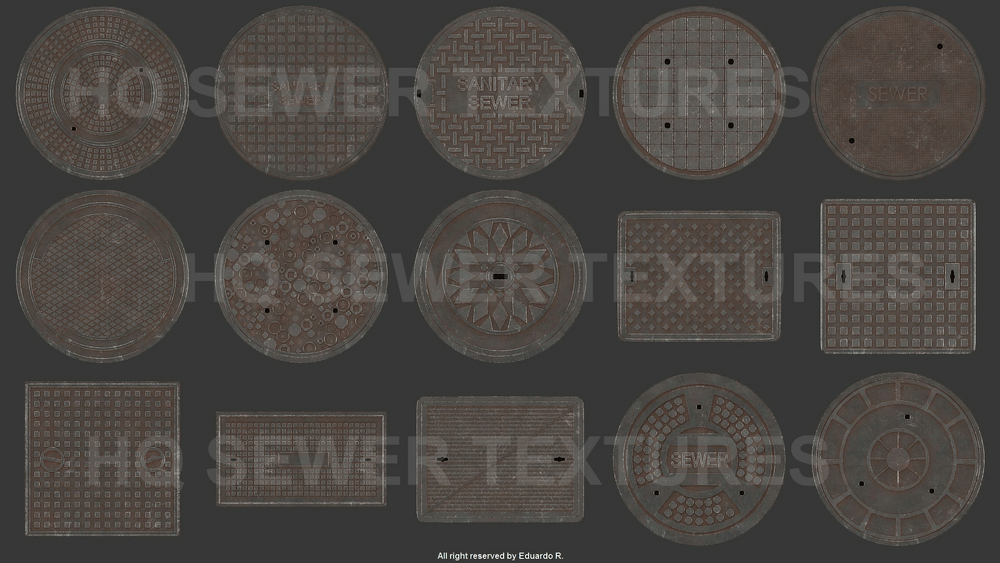 30 Sewer HQ Textures 