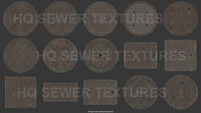 30 Sewer HQ Textures 