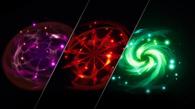 100 Buffs, Auras and Magic Circles VFX Pack 