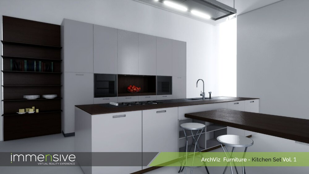 Archviz Furniture - Kitchen Set Vol 1 