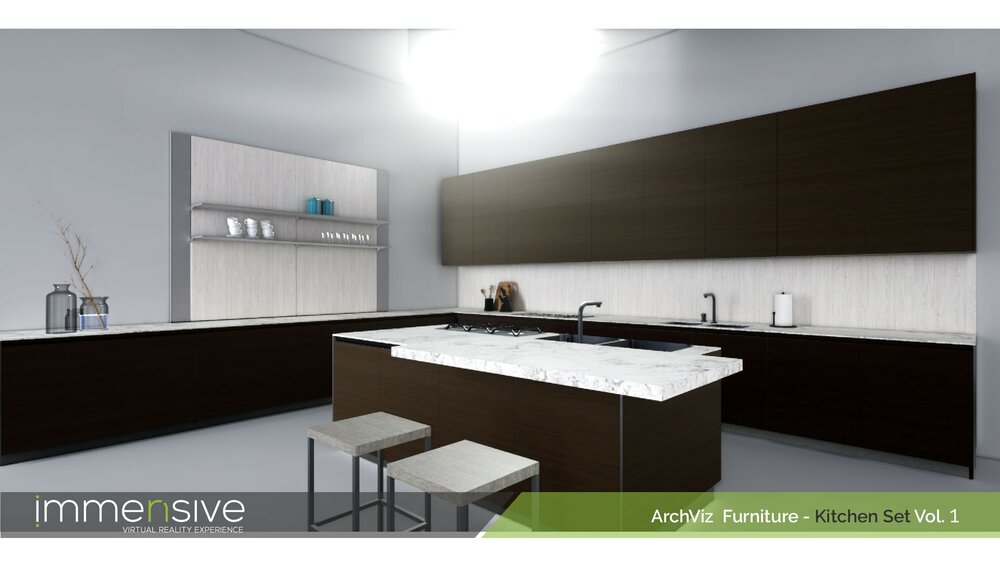 Archviz Furniture - Kitchen Set Vol 1 