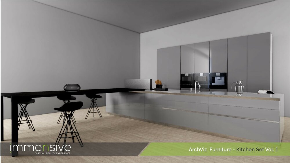 Archviz Furniture - Kitchen Set Vol 1 