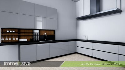 Archviz Furniture - Kitchen Set Vol 1 